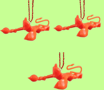 BZILO PACK OF 3 Car Flying Hanging Hanuman ji God Idol N_9 Car Hanging Ornament(Pack of 3)