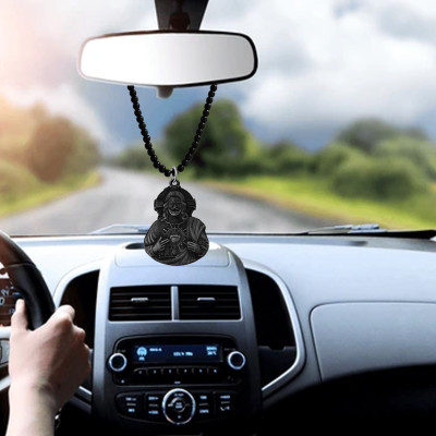 M Men Style Religious Lord Jesus Christ Cross Car Rearview Mirror Charm SCrMa2024183 Car Hanging Ornament(Pack of 1)