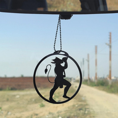 ART END Hanuman Ji Black A15 idol decoration accessories Car Hanging Ornament(Pack of 1)