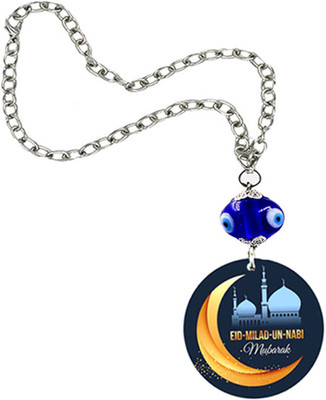 AFH EID Mubarak Islamic Religious Crystal Islamic Lucky Evil Eye Charm Hanging Car Hanging Ornament(Pack of 1)