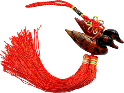 REVASHREE CRAFT WORLD Feng Shui Pair Of Mandarin Ducks Hanging Tassel for Home/Bedroom Gift for Couple Car Hanging Ornament(Pack of 1)