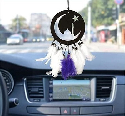 Dalli Nesh masjid blue and white Car Hanging Ornament(Pack of 1)