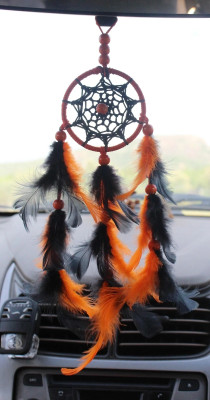suukoon handmates Typical- orange Black Car Hanging Ornament(Pack of 1)