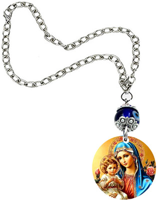 AFH Lord Jesus with Mother Mary Christmas Gifts Religious Evil Eye Car Hanging Car Hanging Ornament(Pack of 1)