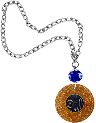 AFH Allah Islamic God Crystal Allah Symbol Evil Eye Lucky Charm Hanging Ornament Car Hanging Ornament(Pack of 1)
