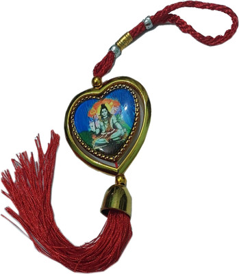 Z2U Fashion Lord Shiv & Maa(Dabble Side)Car Hanging Pendant/Decorative/ Ornament (Pack of 1) Car Hanging Ornament(Pack of 1)