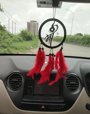 Dalli Nesh maa round red dream catcher Car Hanging Ornament(Pack of 1)