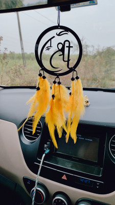 VM STORE Ganesh Dream Catcher Hand Made for Positive Vibes, Wall Décor and car Hanging Car Hanging Ornament(Pack of 1)