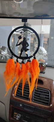 Lenriza Dream Catcher Jay Shree Ram Positive vibes, Eye catchy, House warming Car Hanging Ornament(Pack of 1)