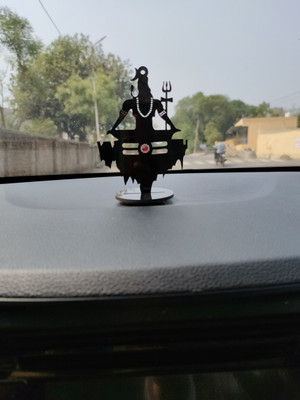 VM STORE DB3 MAHADEV SITTING BLACK Car Hanging Ornament(Pack of 1)