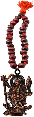 AFH Goddess Kali/Maa Kali/Mahakali Red Religious Mala Copper Car Hanging Ornament Car Hanging Ornament(Pack of 1)
