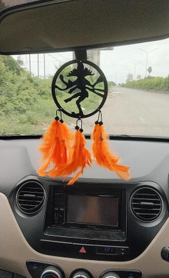 Dalli Nesh medidiation roange Car Hanging Ornament(Pack of 1)