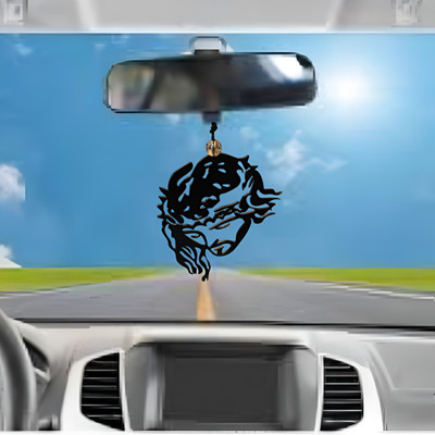 LASERWORLD Jesus Christ Car Hanging Ornament | Spiritual Metal Art for Cars & Doors Car Hanging Ornament(Pack of 1)
