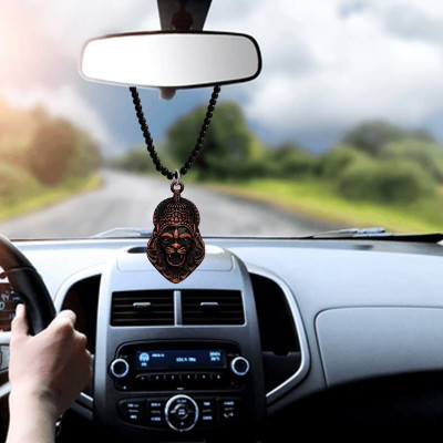 M Men Style Religious Hindu Idol God Vishnu Narsimha Car Rearview Mirror Charm SCrMa2024171 Car Hanging Ornament(Pack of 1)