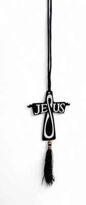DHANIPASALA Acrylic Jesus Christ Cross Car Hanging Ornament(Pack of 1)