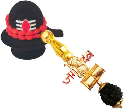 Shiv Jagdamba Religious Ch. Shivaji Maharaj Jagdamba Car Rearview Mirror Charm ShivCr246 Car Hanging Ornament(Pack of 1)