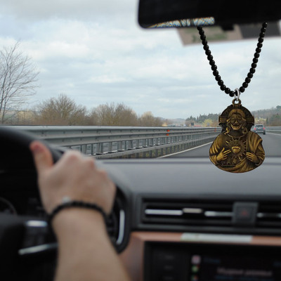 Shiv Jagdamba Religious Lord Jesus Christ Cross Car Rearview Mirror Charm ShivCrMa2024184 Car Hanging Ornament(Pack of 1)