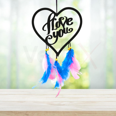 VedaX Dangling HEART SHAPE gift for loved ones Car Hanging Ornament(Pack of 1)
