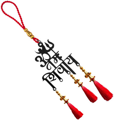 Shiv Jagdamba Acrylic Om Namah Shivay Car Hanging Rear View Mirror Decor Ornament ShivLA625 Car Hanging Ornament(Pack of 1)