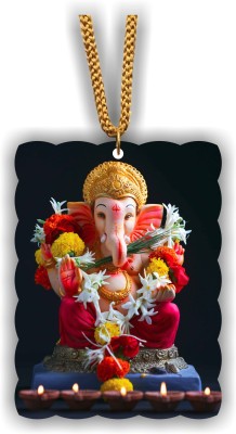 ARTEND Photo Ganesh Ji - 1 Car Hanging Ornament(Pack of 1)