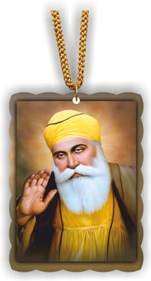 ART END Guru Nanak Dev Ji rear view mirror P46 idol decoration accessories Car Hanging Ornament(Pack of 1)