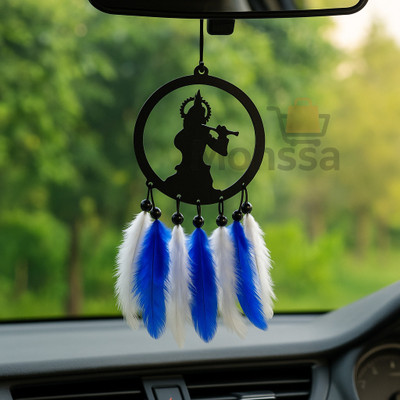MONSSA Shree Krishna Car Dream Catcher Car Hanging Ornament (Pack of 1) Car Hanging Ornament(Pack of 1)