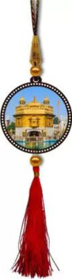 Giftlab Golden Temple Car Hanging Ornament Car Hanging Ornament(Pack of 1)