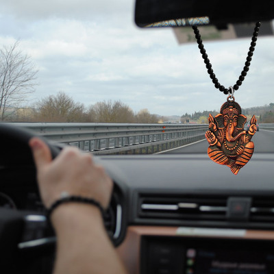 Shiv Jagdamba Lord Shree Ganesh Shiva' Son Car Rearview Mirror Accessories ShivCrMa2024150 Car Hanging Ornament(Pack of 1)