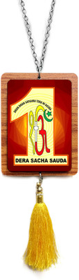 Sunder Kaya Dera Sacha Sauda Car Hanging With Latkan - 4x4 Inch Wooden & Acrylic Car Hanging Ornament(Pack of 1)