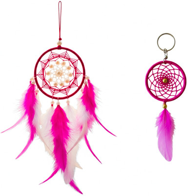 GIFTWA Dream Catcher for car hanging with Keychain | Car Hanging Decor Car Hanging Ornament(Pack of 1)