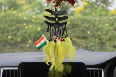 Dalli Nesh WOOD Car Hanging Ornament, Traditional Indian Style Car Hanging Ornament(Pack of 1)