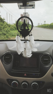 VM STORE P8 MAHADEV SIITNG WHITE Car Hanging Ornament(Pack of 1)
