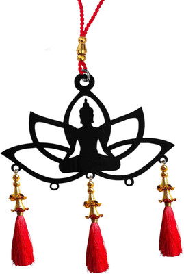 M Men Style Acrylic Lord Buddha Car Hanging Rear View Mirror Decor Ornament Accessories LA69 Car Hanging Ornament(Pack of 1)
