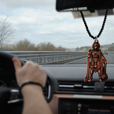 Shiv Jagdamba Religious Lord Pawanputra Bajrangbali Hanuman Car Rearview MirrorShivCrMa2024157 Car Hanging Ornament(Pack of 1)