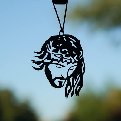 HEYZEM Acrylic Jesus Christ Crucifix Cross Car Hanging Car Hanging Ornament(Pack of 1)