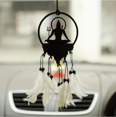 Mysticoal LORD SHIVA ACRYLIC Wall Hanging Car Front Mirror Hanger Car Hanging Ornament(Pack of 1)