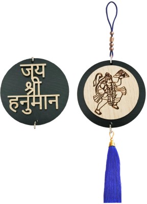 M Men Style Religious Lord Jay Shri Hanuman Interior Deco Rear Mirror Hanging SCr170 Car Hanging Ornament(Pack of 1)