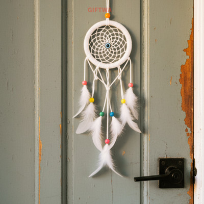 GIFTWA Dream Catcher Wall Hanging For Room And Car Wool Dream Catcher Car Hanging Ornament(Pack of 1)