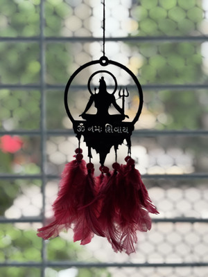 Dreamfeather Mahadeva@1Red Car Hanging Ornament(Pack of 1)