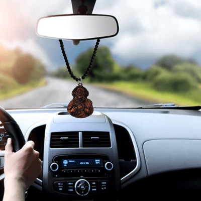 M Men Style Religious Lord Jesus Christ Cross Car Rearview Mirror Charm SCrMa2024182 Car Hanging Ornament(Pack of 1)