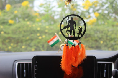 Dalli Nesh Shree Ram and Hanuman Wood Car Hanging Ornament Car Hanging Ornament(Pack of 1)