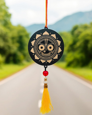 f-studio Lord Jagannath Acrylic Car Hanging Double Sided Laser Engraved Car Hanging Ornament(Pack of 1)