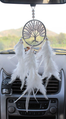 suukoon handmates tree-white-car Car Hanging Ornament(Pack of 1)