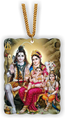 ART END shiva idol family photo P42 decoration accessories Car Hanging Ornament(Pack of 1)