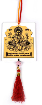 f-studio Ganesha Car Hanging, Car Mirror Hanging Accessories Interior decor Car Hanging Ornament(Pack of 1)