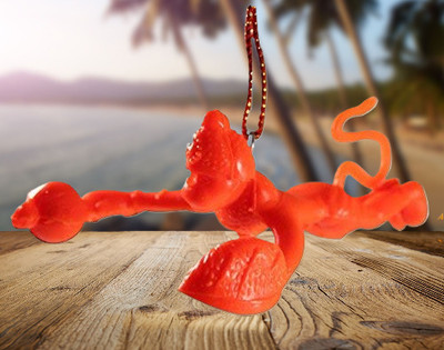 BZILO Pack of 1 Car Flying Hanging Hanuman ji God Idol ORANGE_16 Car Hanging Ornament(Pack of 1)