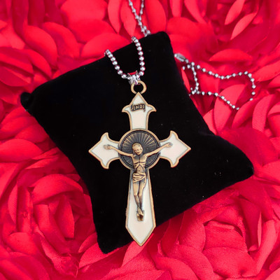 Shiv Jagdamba Religious Lord Jesus crucifix Christian Cross Home Décor Hanging Gift Shiv575 Car Hanging Ornament(Pack of 1)