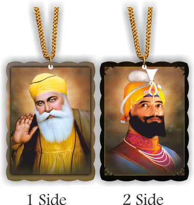 ART END Guru Nanak Dev Ji & Guru Gobind Singh Ji P-100 idol accessories Car Hanging Ornament(Pack of 1)