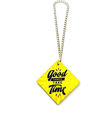 GXYS Both Side Good Thinks Take Time Car Hanging Ornament(Pack of 1)