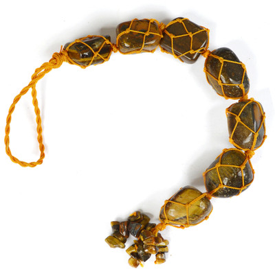 Crystu Tiger Eye Stone Hanging, Home, Office or Car For Reiki & Vastu Correction Car Hanging Ornament(Pack of 1)